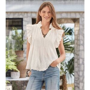 Sundance Lace Boho Sleeveless Top Size XS